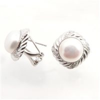 Orecchini Domar Gioielli Donna Orecchini perle argento 925 in Argento Cubic Zirconia EPC119168